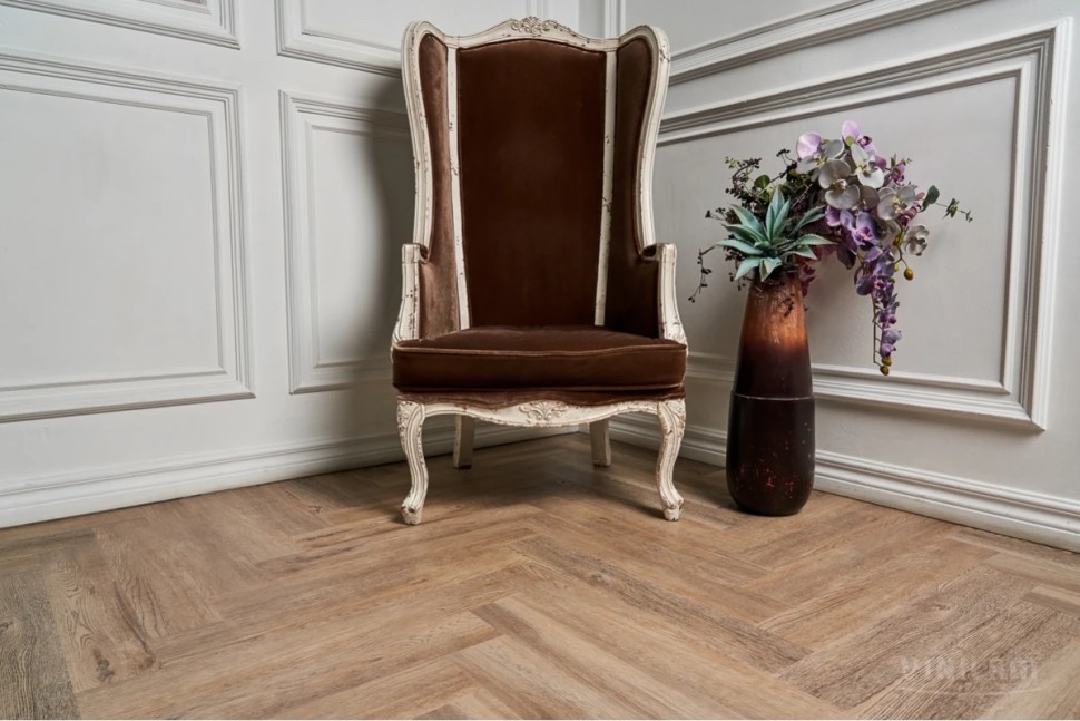 Кварц-винил Vinilam Parquet Herringbone Glue GD11133 Северный Паркет 
