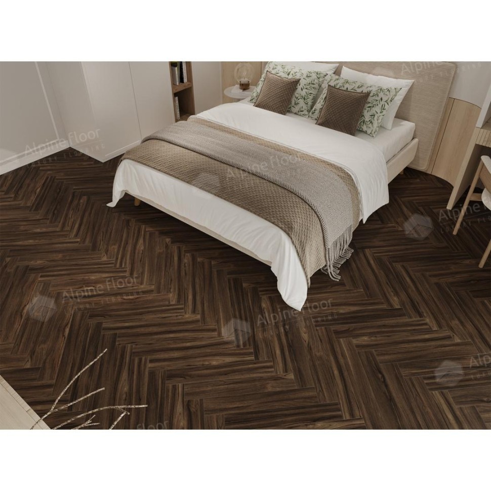 Ламинат Alpine floor Original Herringbone 12 105-13 Орех Сицилия