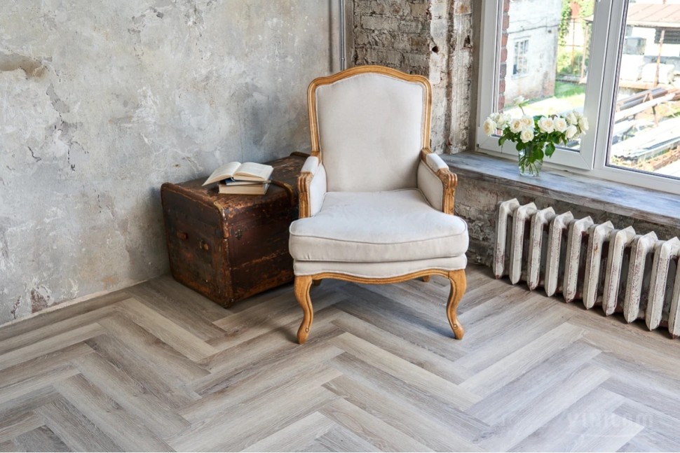 Кварц-винил Vinilam Parquet Herringbone Glue GD11122 Эрмитаж Паркет 