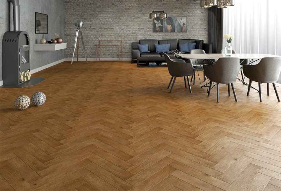 Инженерная доска Gran Parte Канелла Английская ёлка 