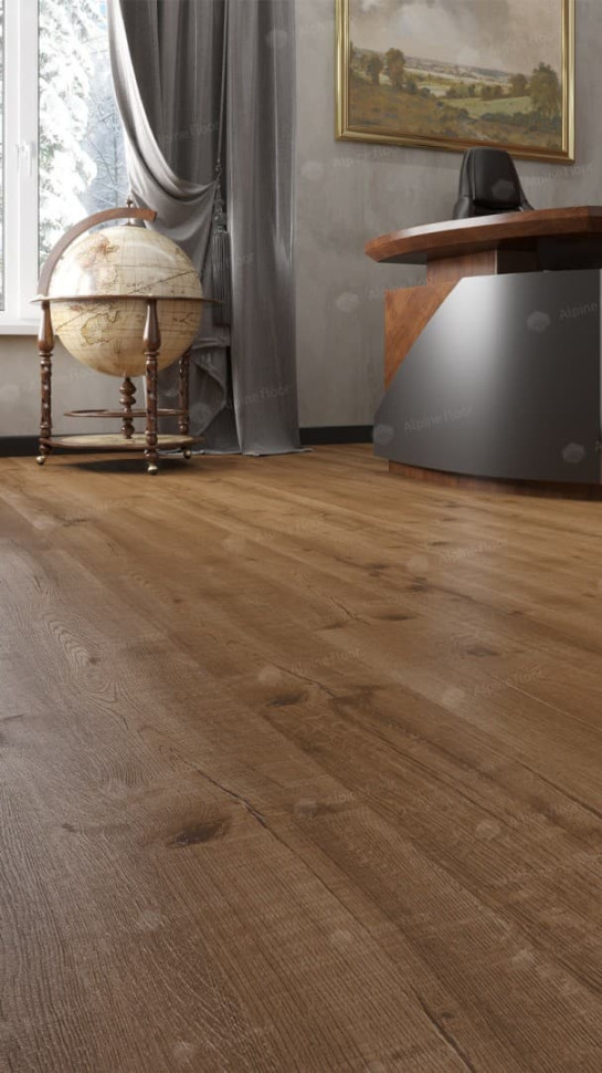 Кварц-винил Alpine floor Real Wood 2-1 Дуб Royal
