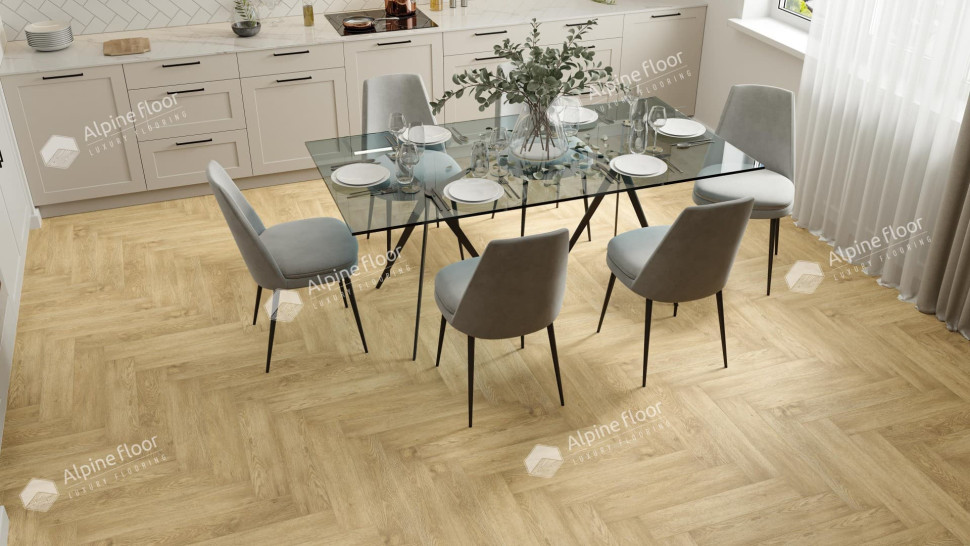 Кварц-винил Alpine floor Премиальный паркет (Parquet Premium) 19-3 Дуб Ваниль Селект