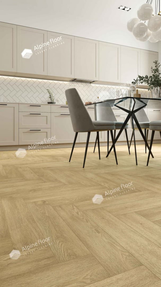 Кварц-винил Alpine floor Премиальный паркет (Parquet Premium) 19-3 Дуб Ваниль Селект