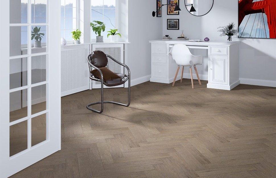 Инженерная доска Gran Parte Мокка Английская ёлка