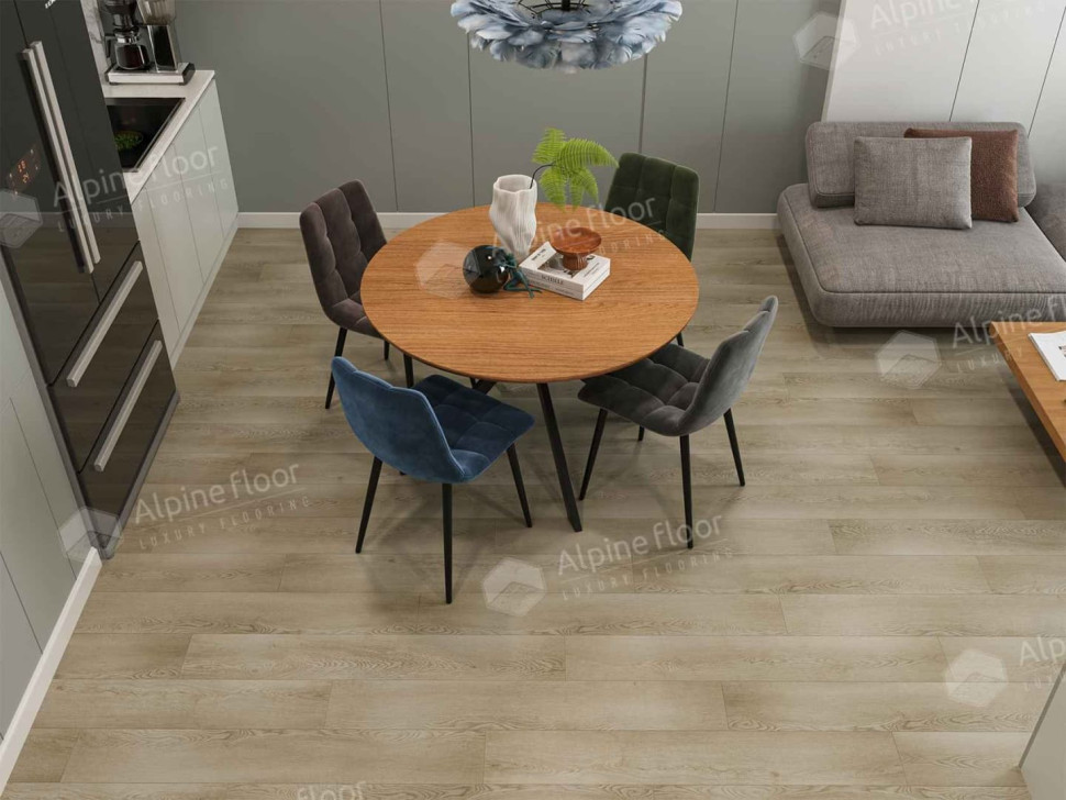 Кварц-винил Alpine floor Гранд секвойя LVT 11-1802 Шварцевальд