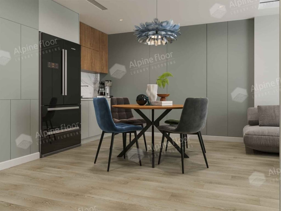Кварц-винил Alpine floor Гранд секвойя LVT 11-1802 Шварцевальд