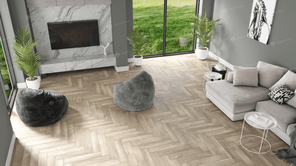 Кварц-винил Alpine floor Премиальный паркет (Parquet Premium) 19-5 Дуб Натуральный Отбеленный
