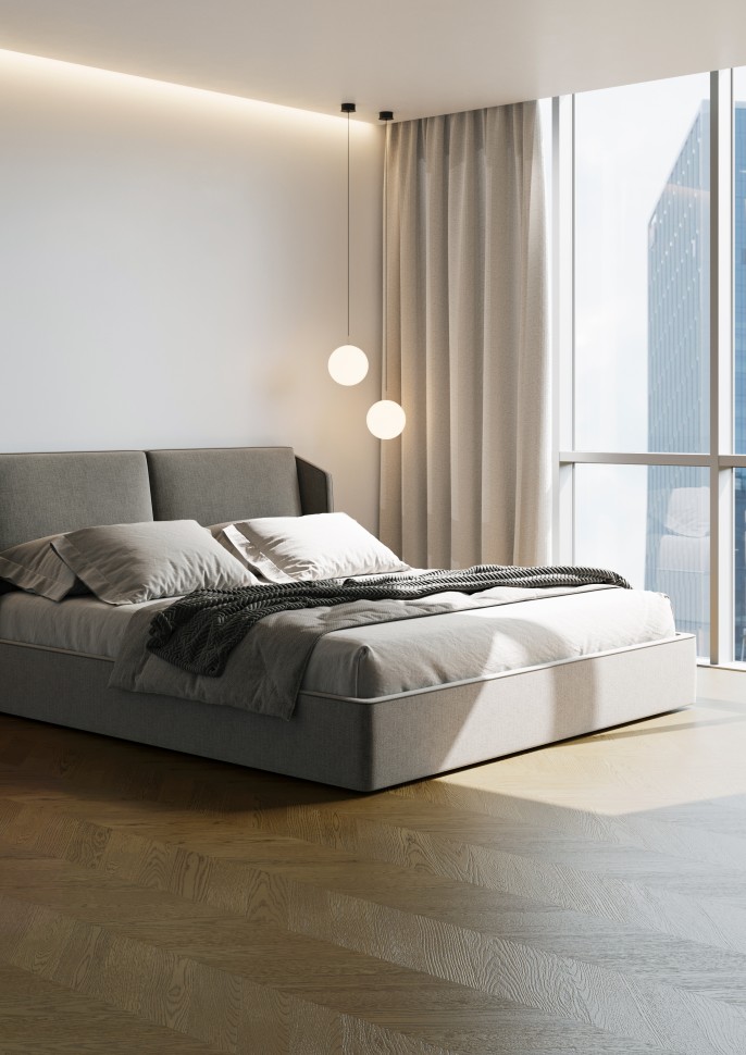 Кварцевый паркет Quartz Parquet Французская Ёлка 99-1258-59 Дуб Кедровый Латте