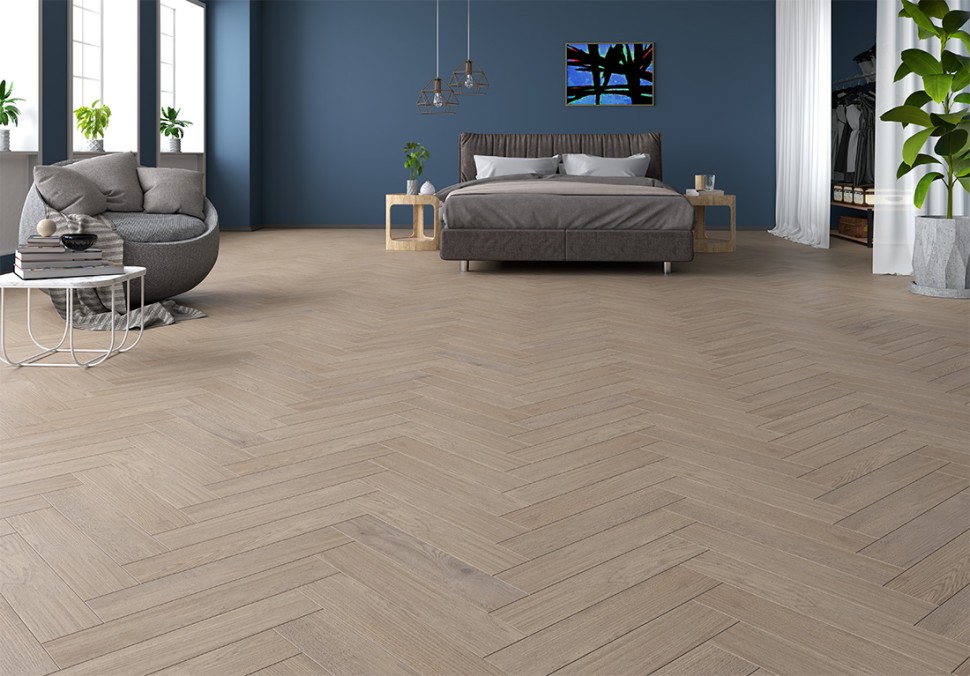 Инженерная доска Gran Parte Капучино Английская ёлка