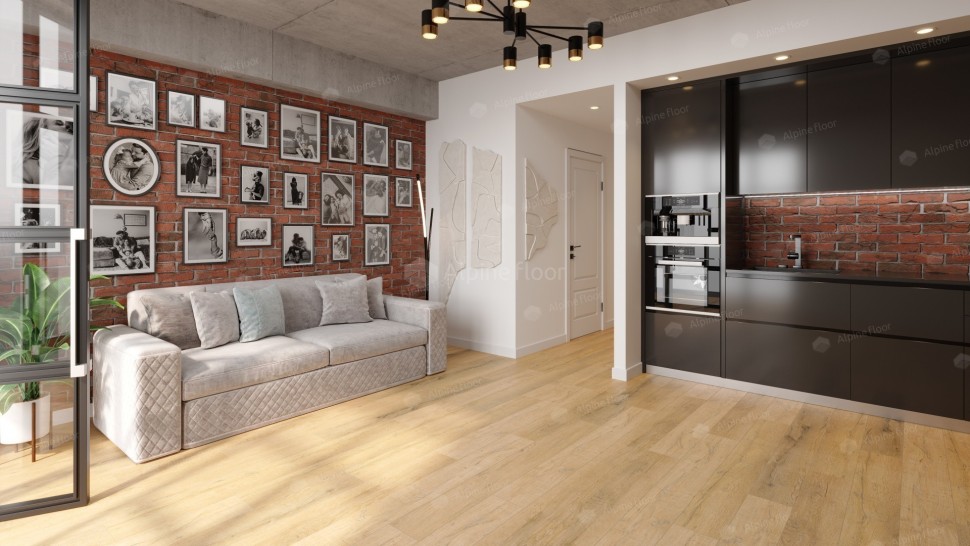 Кварц-винил Alpine floor Premium XL 7-16 Дуб Медовый