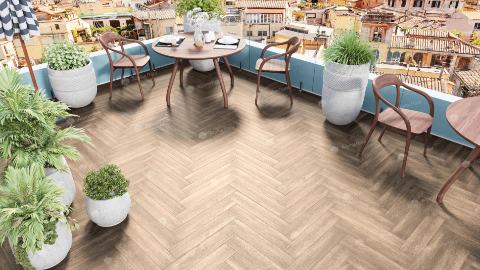 Кварц-винил Alpine floor Премиальный паркет (Parquet Premium) 19-10 Макадамия
