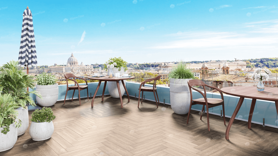 Кварц-винил Alpine floor Премиальный паркет (Parquet Premium) 19-10 Макадамия