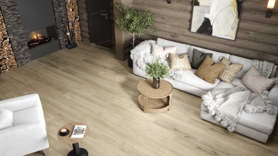 Кварц-винил Alpine floor Premium XL 7-19 Дуб Сливочный