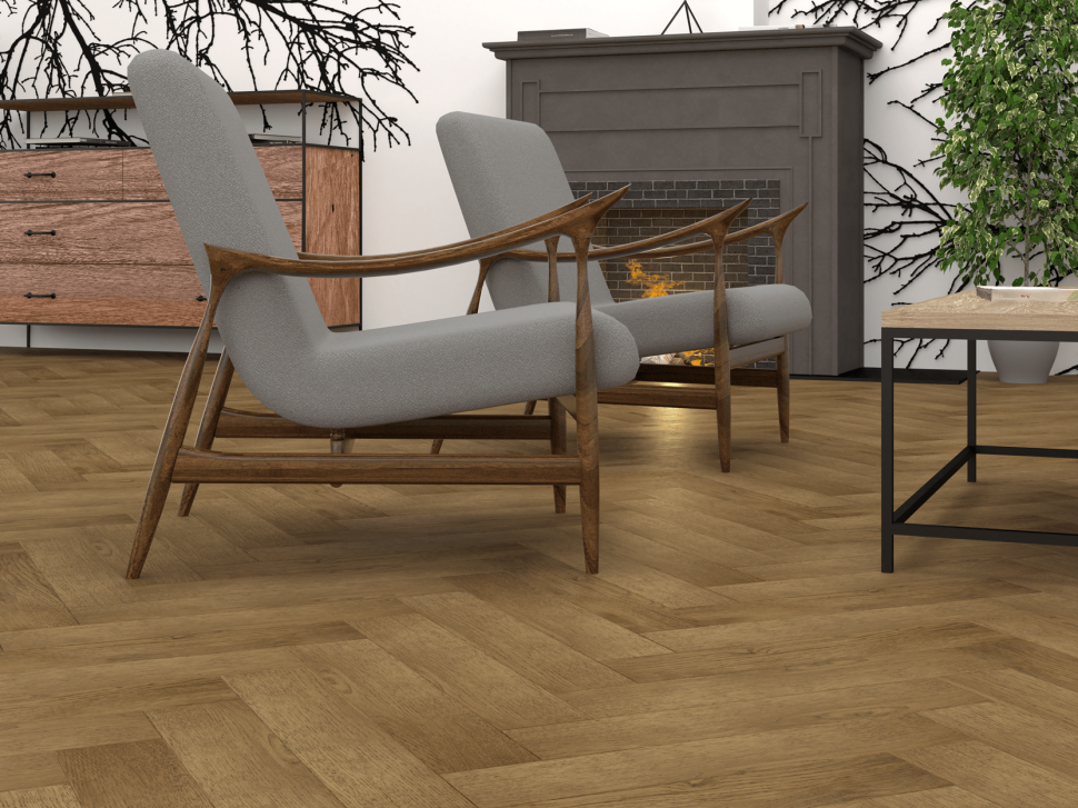 Инженерная доска Gran Parte Амбра Английская ёлка 