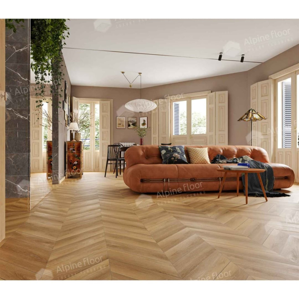Кварц-винил Alpine floor Шеврон 18-18 Баварский лес
