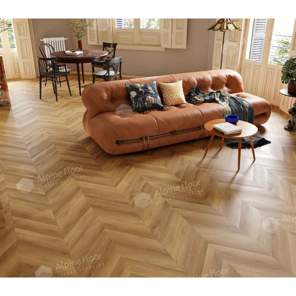 Кварц-винил Alpine floor Шеврон 18-18 Баварский лес