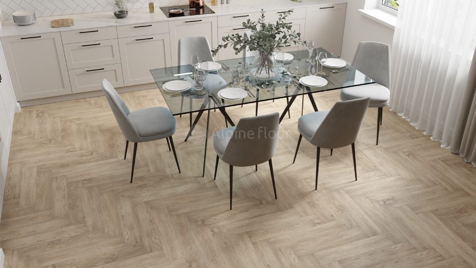Кварц-винил Alpine floor Parquet light 13-3 Дуб Ваниль Селект
