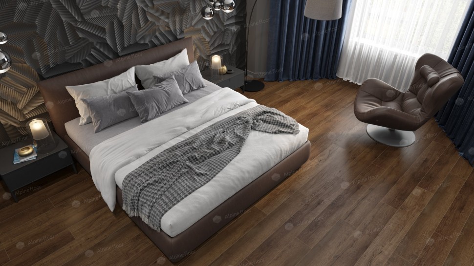Кварц-винил Alpine floor Premium XL 7-18 Дуб Шоколадный