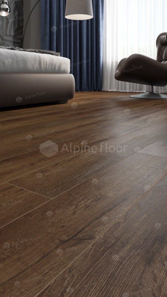 Кварц-винил Alpine floor Premium XL 7-18 Дуб Шоколадный