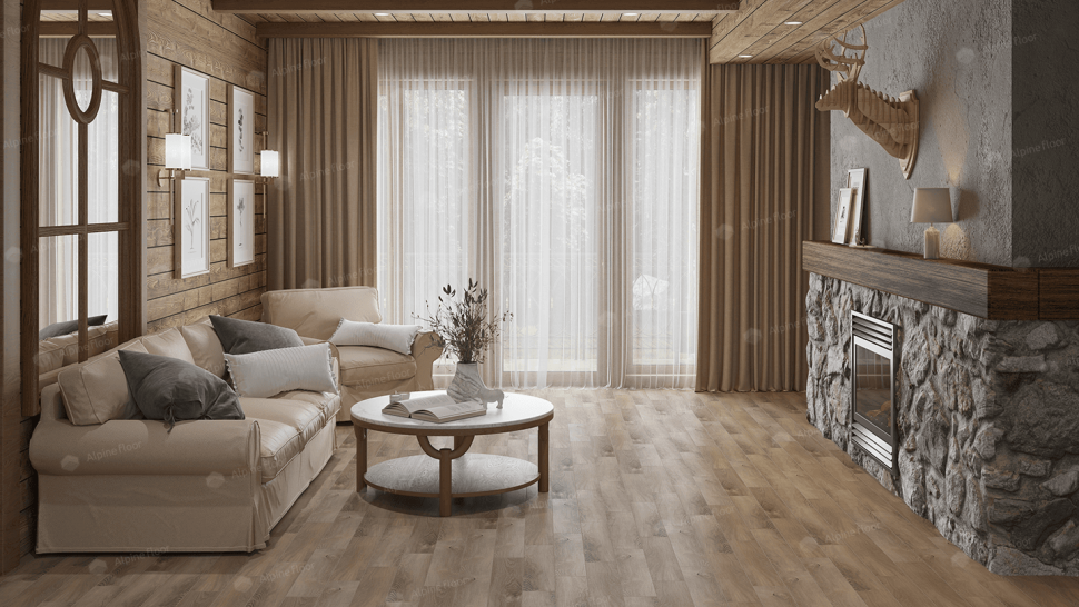 Кварц-винил Alpine floor Премиальный паркет (Parquet Premium) 19-17 Дуб Природный Изысканный