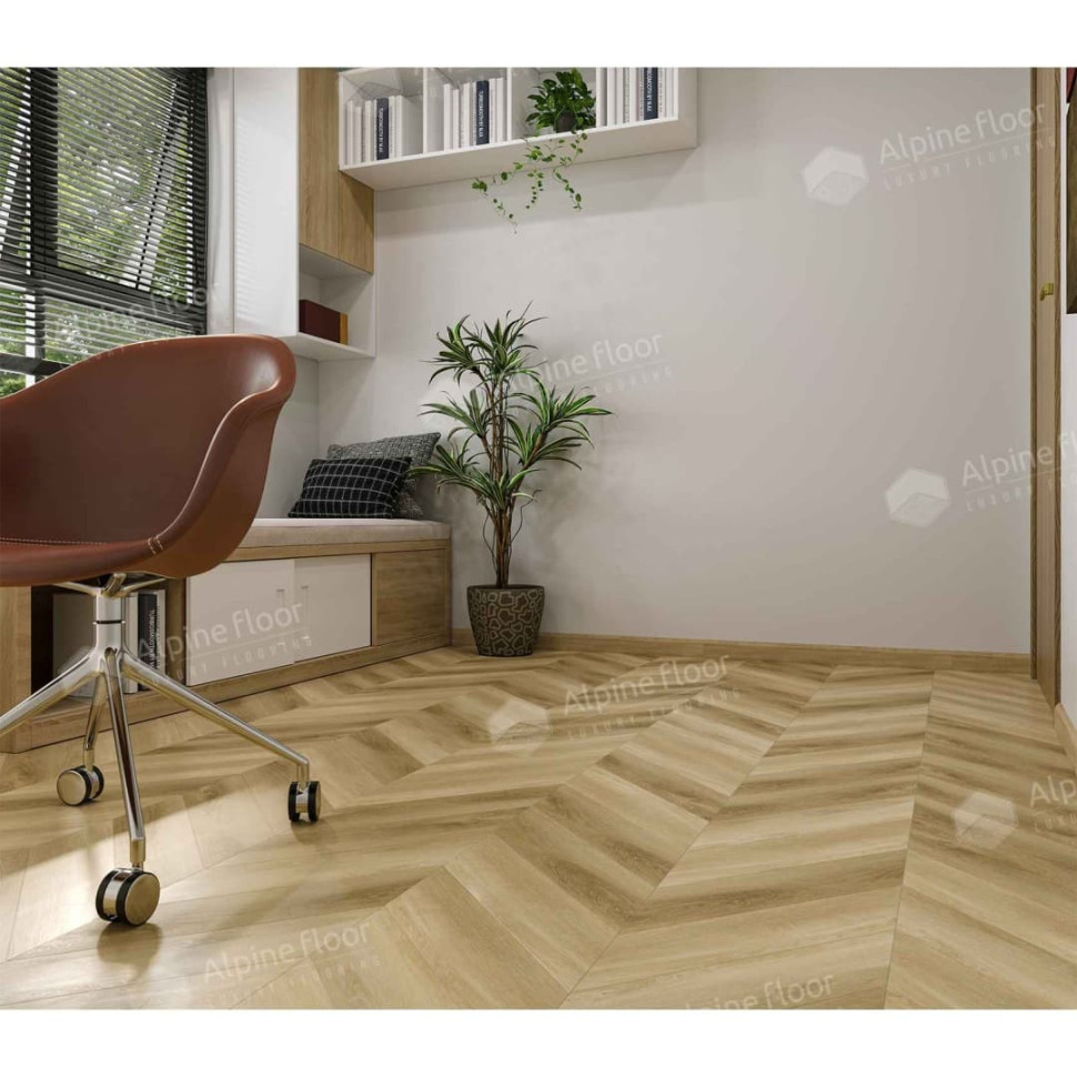 Кварц-винил Alpine floor Шеврон 18-17 Изящный