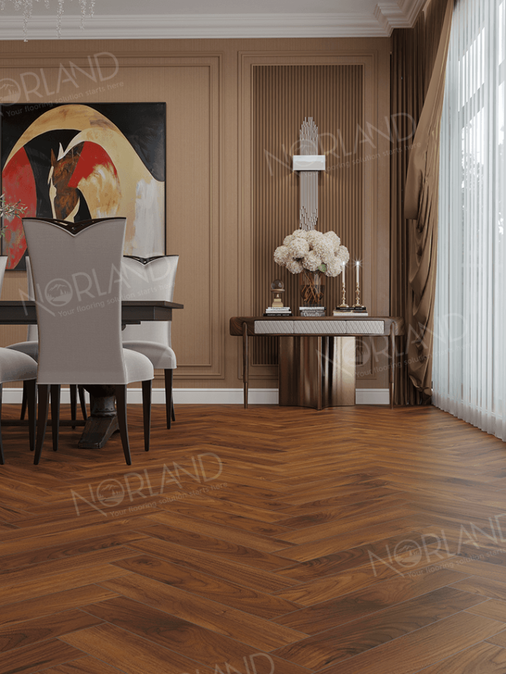 Ламинат Norland Herringbone Elegant 303-19 Орех Кипр