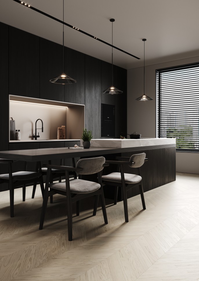 Кварцевый паркет Quartz Parquet Французская Ёлка  99-408 Дуб Песочный