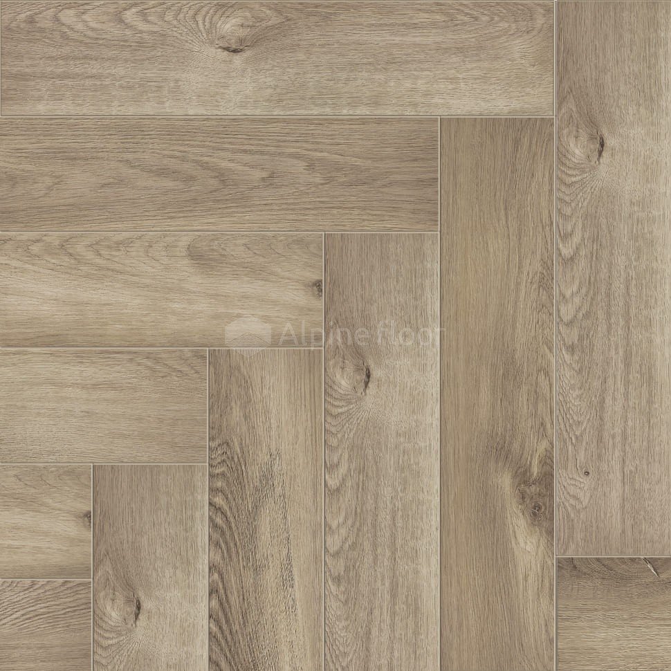 Кварц-винил Alpine floor Parquet light 13-5 Дуб Натуральный Отбеленный