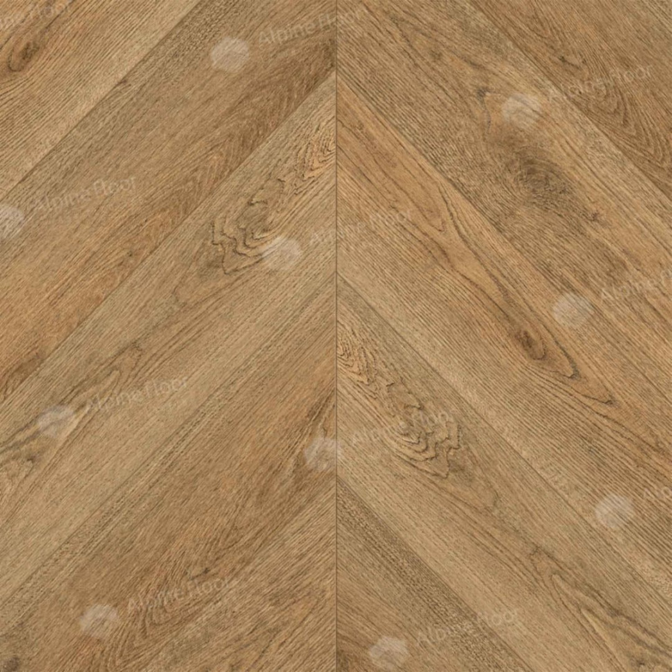 Кварц-винил Alpine floor Шеврон 18-15 Дуб Буна
