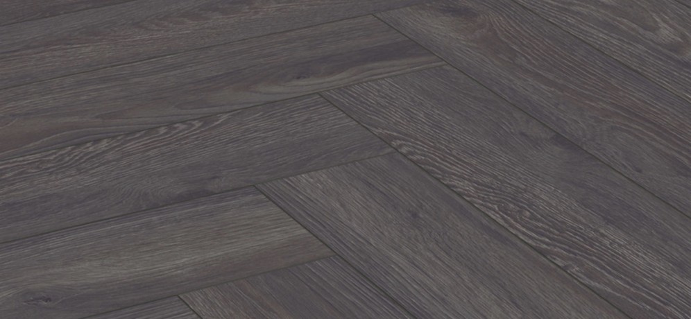 Ламинат Kronotex Herringbone 8мм D 6010 Дуб Эльба черный