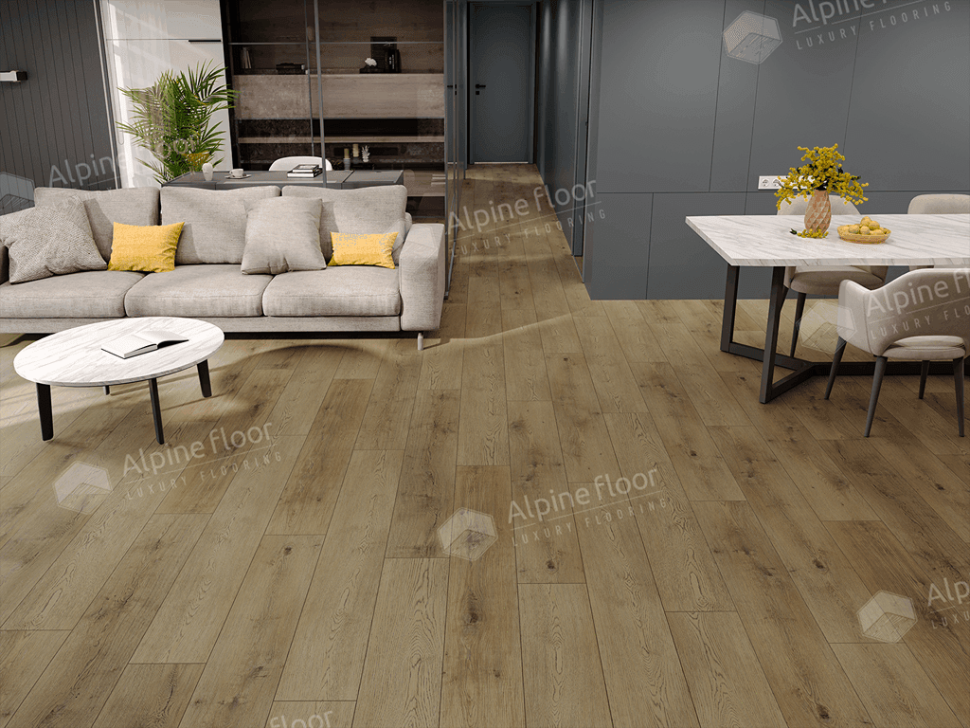 Кварц-винил Alpine floor Premium12 24-1 Дуб Альто