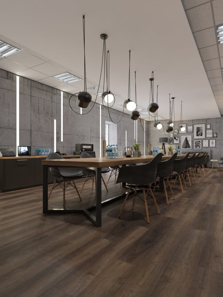 Кварц-винил Alpine floor Гармоничные линии 3-43 Дуб Левитан