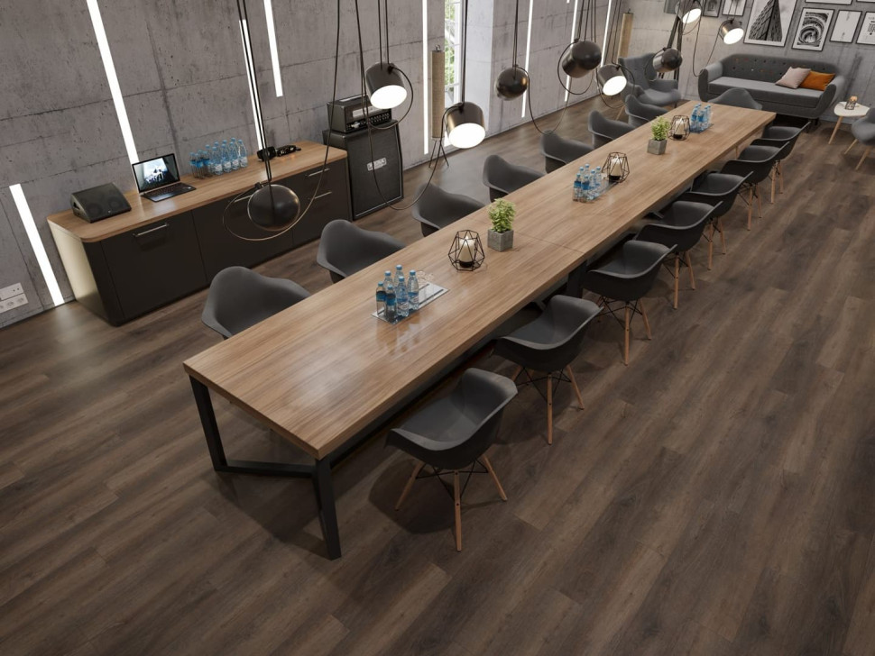 Кварц-винил Alpine floor Гармоничные линии 3-43 Дуб Левитан