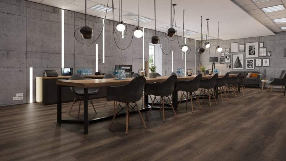 Кварц-винил Alpine floor Гармоничные линии 3-43 Дуб Левитан