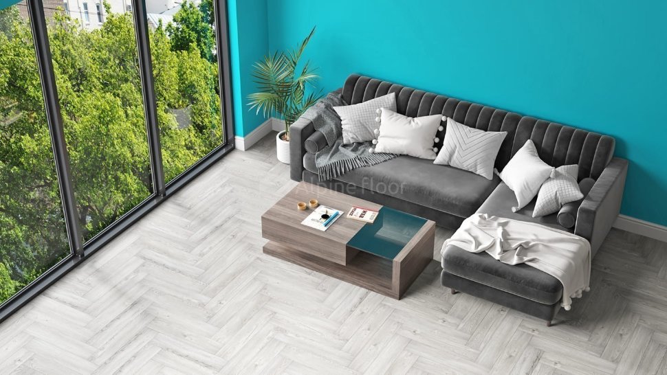 Кварц-винил Alpine floor Parquet light 13-11 Снежный