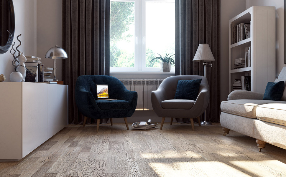 Паркетная доска Polarwood Дуб Uranium Oiled 3S 2G