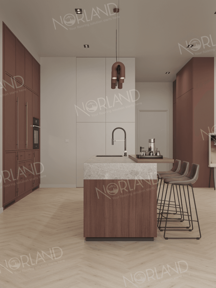 Кварц-винил Norland Северный уют LVT (Lagom Parquet LVT) 1034-08 Элегантный