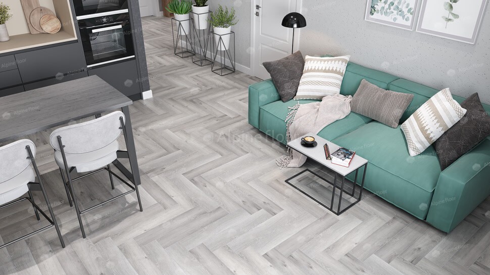 Кварц-винил Alpine floor Parquet LVT 16-18 Дуб Лейтена