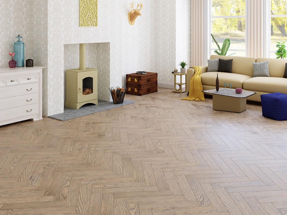 Инженерная доска Gran Parte Белло Английская ёлка 