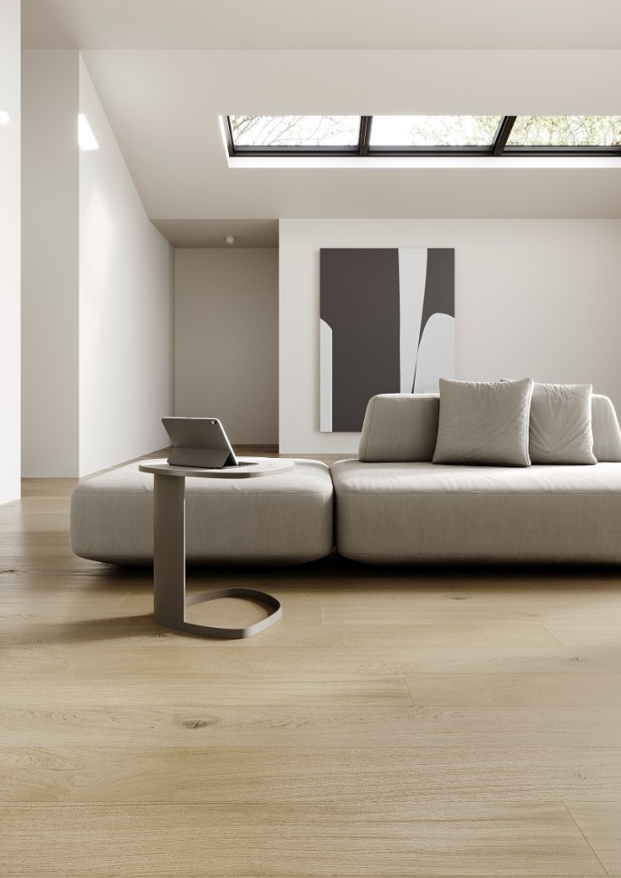 Кварцевый паркет Quartz Parquet Престиж 1258-07 Дуб Бисквитный