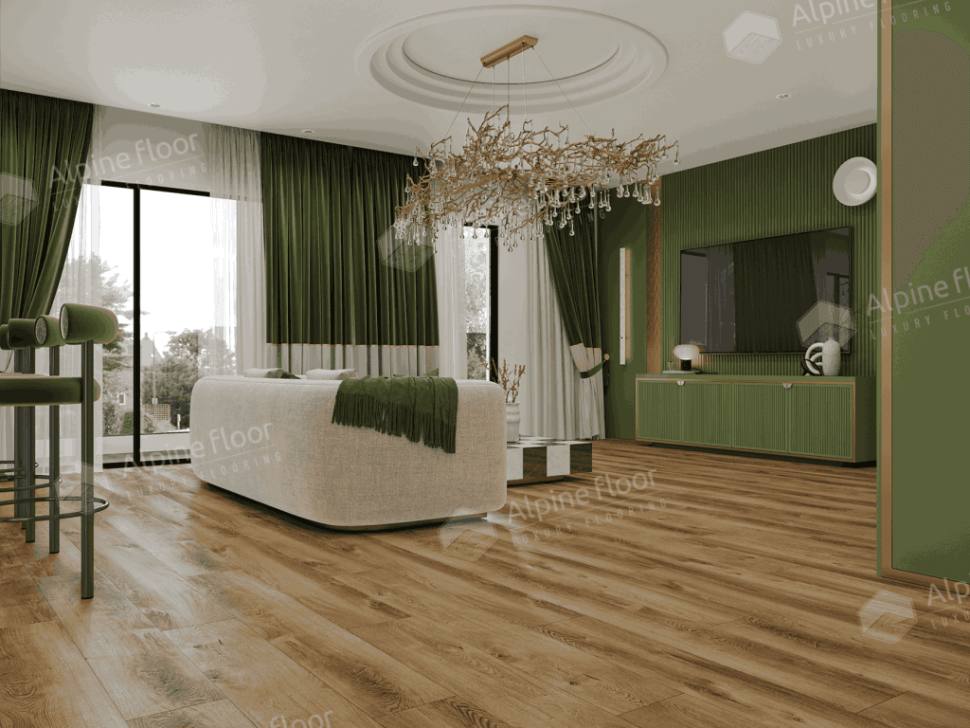 Кварц-винил Alpine floor Premium12 24-7 Дуб Карте