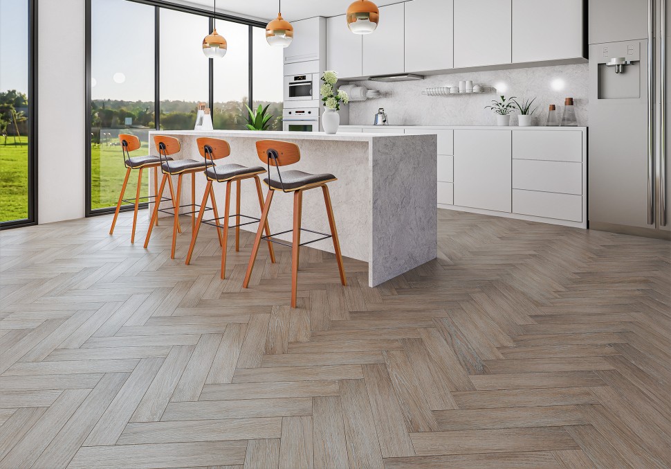 Инженерная доска Gran Parte Аргенто Английская ёлка