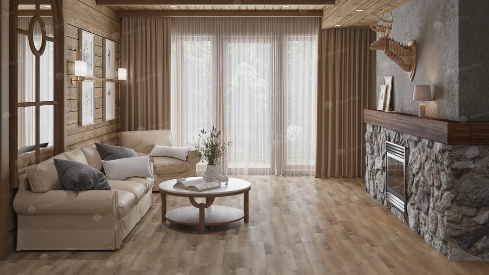 Кварц-винил Alpine floor Parquet light 13-17 Дуб Синистра