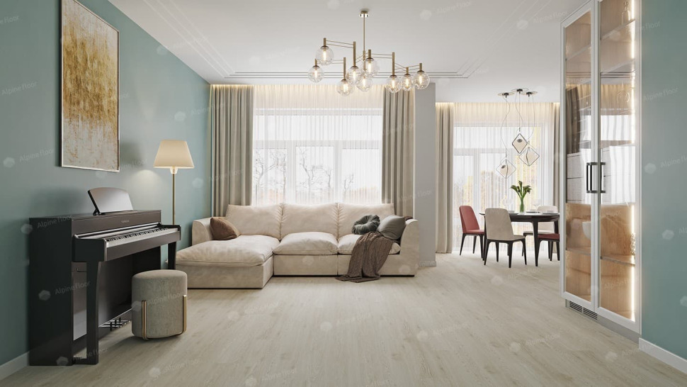 Кварц-винил Alpine floor Соло (Solo) 14-11 Модерато