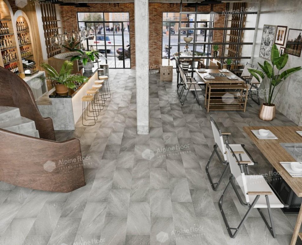 Кварц-винил Alpine floor Light Stone LVT 15-18 Авенгтон 