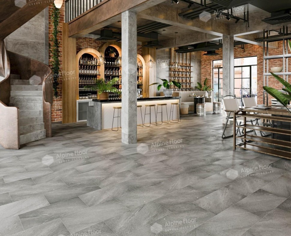 Кварц-винил Alpine floor Light Stone LVT 15-18 Авенгтон 