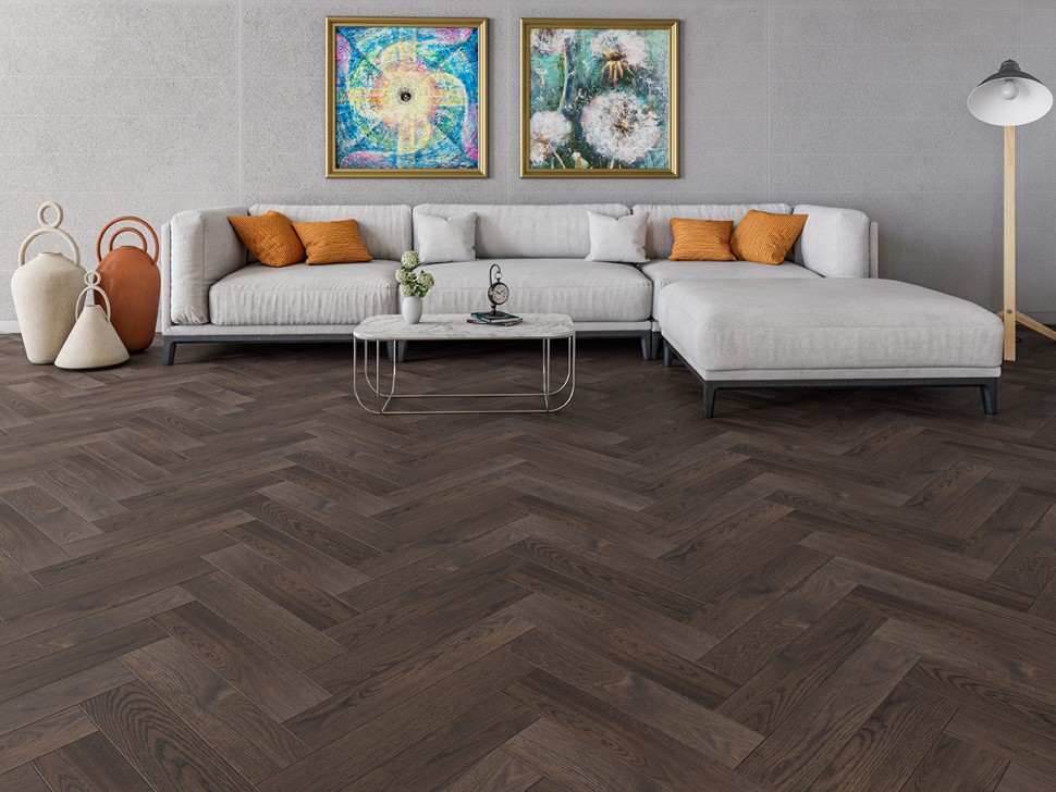 Инженерная доска Gran Parte Мокачино Английская ёлка