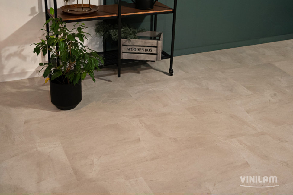 Кварц-винил Vinilam Ceramo Stone 71615 Бетон Белый