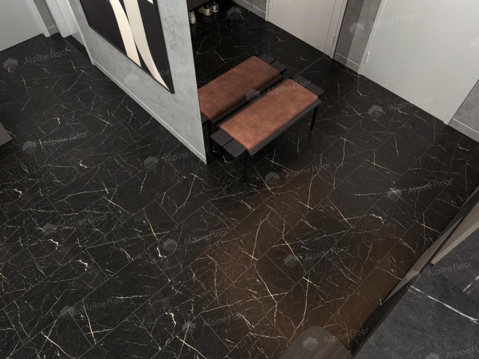 Кварц-винил Alpine floor Light Stone LVT 15-21 Неро 