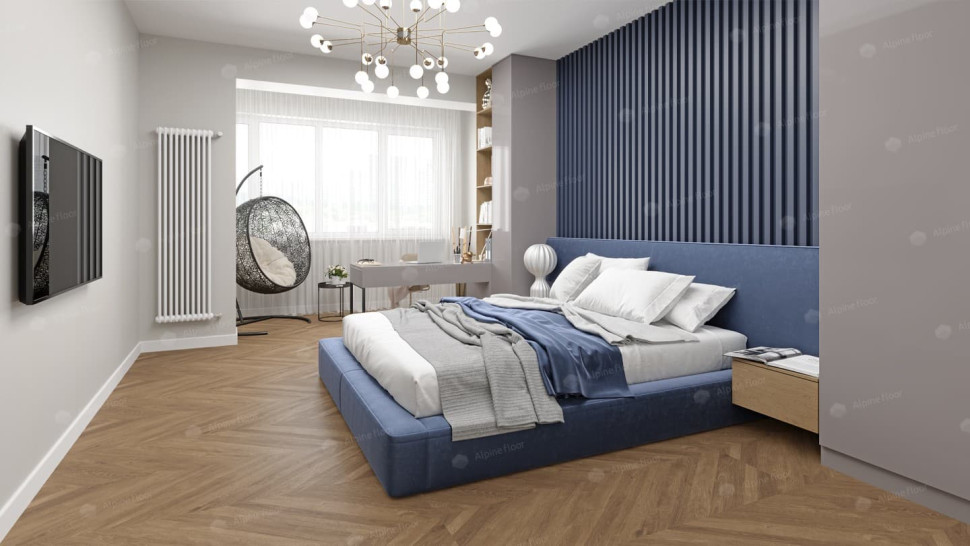 Кварц-винил Alpine floor Ультра 5-25 Французская Ёлочка